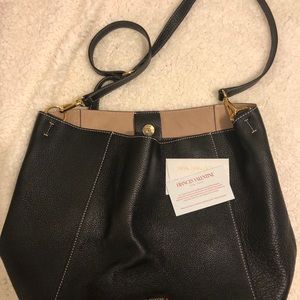 Frances Valentine tumbled leather in black